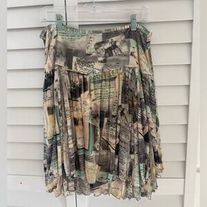 Printed Women's Silk Skirt